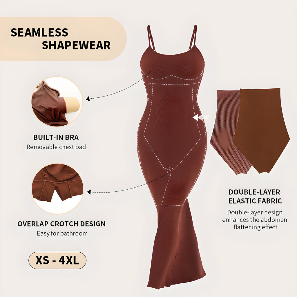 Sofia Sculpting Maxi Dress with Built-in Shapewear
